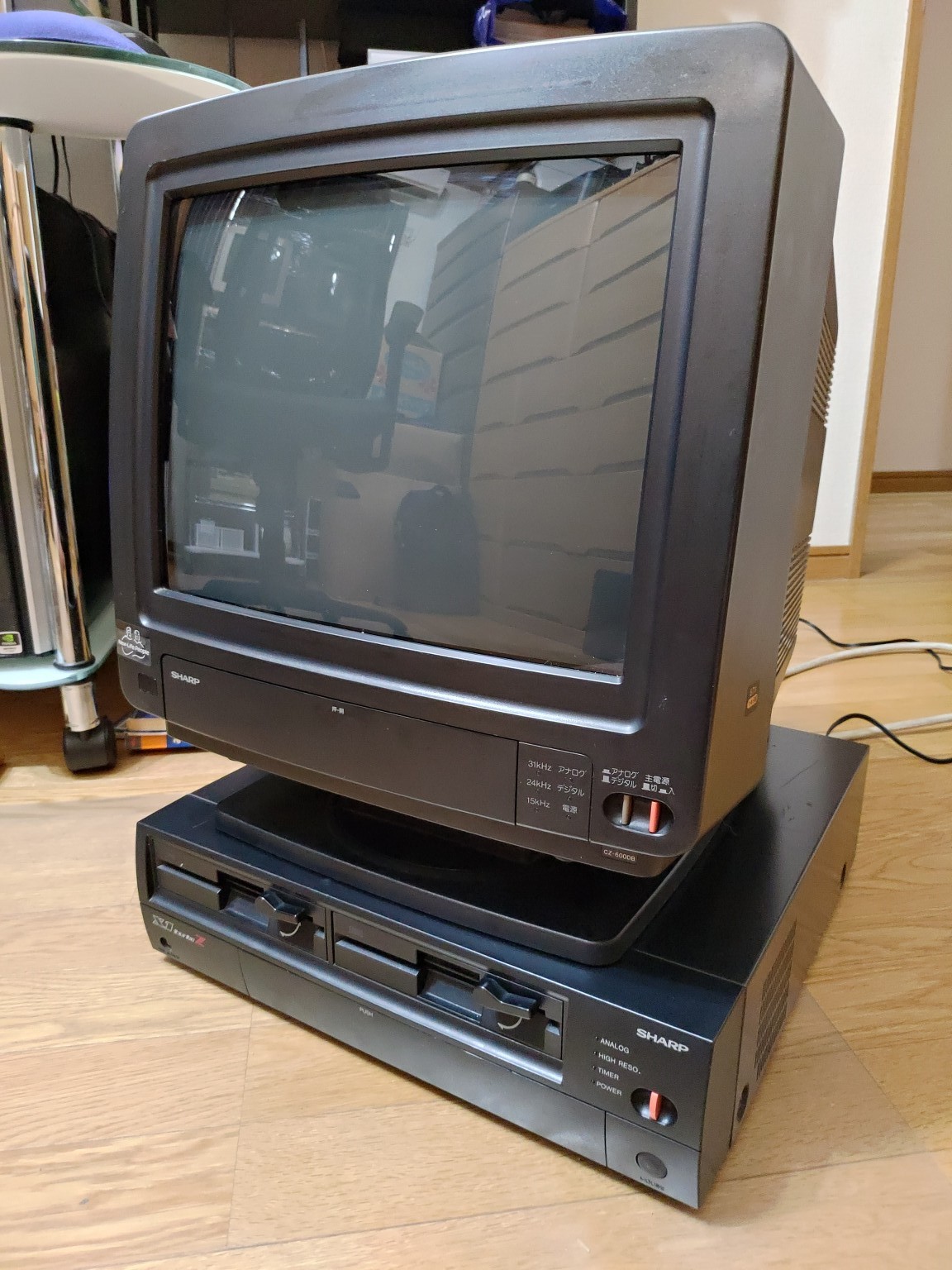 □X68000/MSX等 SHARP モニター CZ-600DE ディスプレイ シャープ 動作 